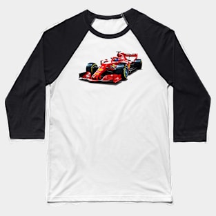 Red Ferrari Formula One Baseball T-Shirt